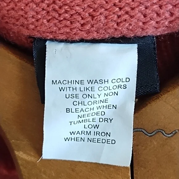 Vintage 90's Grandma Embroidered Cottagecore Turtle Neck Sweater Size M - Picture 10 of 10